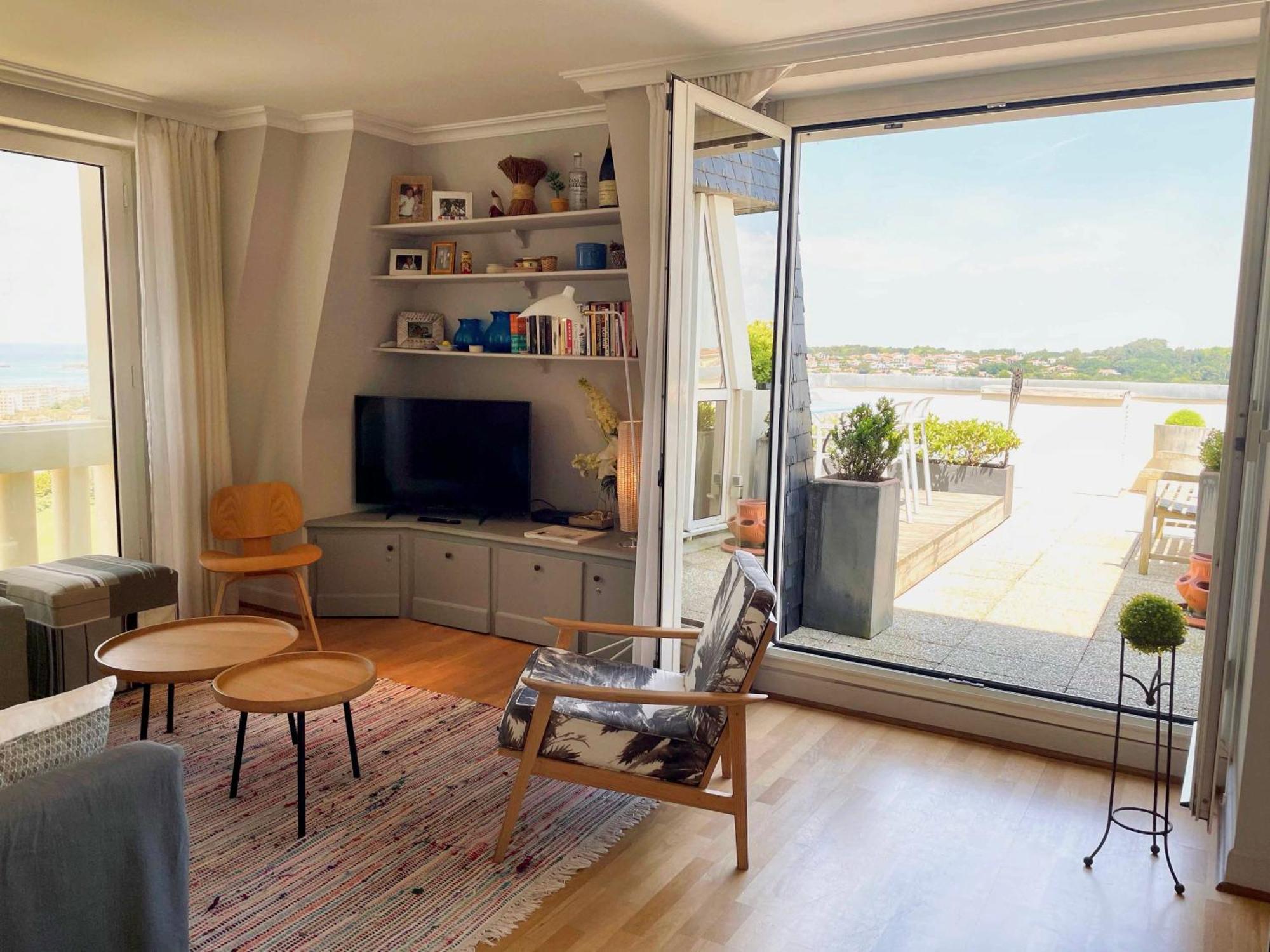 Appartement Piscine Terrasse 1 Min Plage Et Golf Bidart Bagian luar foto